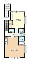 茨城県牛久市刈谷町１丁目（賃貸アパート1LDK・2階・43.06㎡） その2