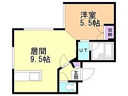 間取図画像 1LDK