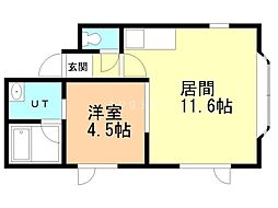 間取図画像 1LDK