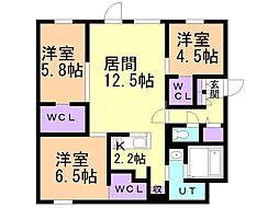 間取図画像 3LDK