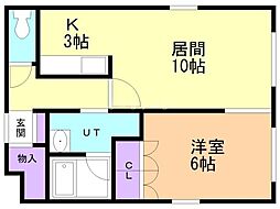 間取図画像 1LDK