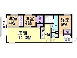 間取図画像 3LDK
