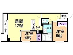 間取図画像 2LDK