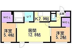間取図画像 2LDK