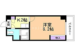 レオパレスさくら中央 1Kの間取図画像