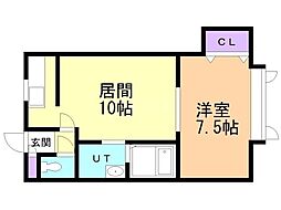 間取図画像 1LDK