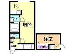 間取図画像 1LDK