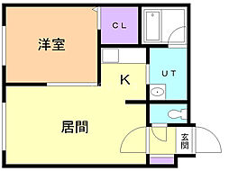 間取図画像 1LDK