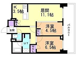 間取図画像 2LDK