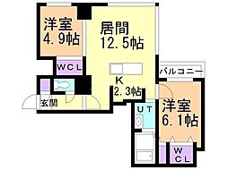 間取図画像 2LDK