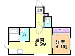 間取図画像 1LDK