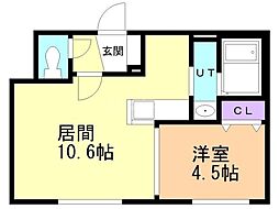 間取図画像 1LDK