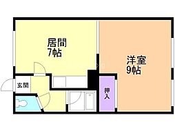 間取図画像 1DK