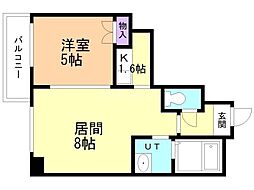 RESIDIASOUEN 1LDKの間取図画像