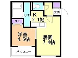 間取図画像 1LDK