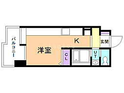 アヴィータ410 ワンルームの間取図画像