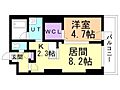 S-RESIDENCE近代美術館前4階8.3万円