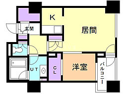プライムメゾン南2条 1LDKの間取図画像