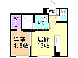 RUMO LUEB(ルーモルーブ) 1LDKの間取図画像