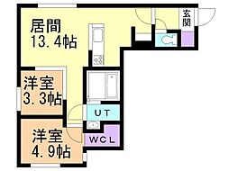 RUMO LUEB(ルーモルーブ) 2LDKの間取図画像