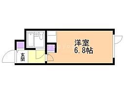 ダイアパレス大通第2 ワンルームの間取図画像
