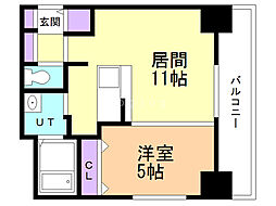 ブロス・ラ・リベルタ 1LDKの間取図画像