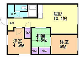 ライトハウス 3LDKの間取図画像