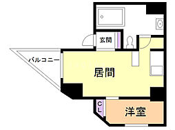 ビアン宮の森 1LDKの間取図画像