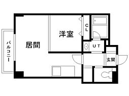 PRIME円山 1LDKの間取図画像