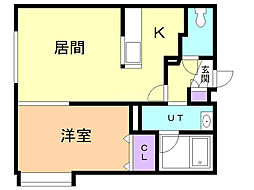 RUAN×RUAN 1LDKの間取図画像
