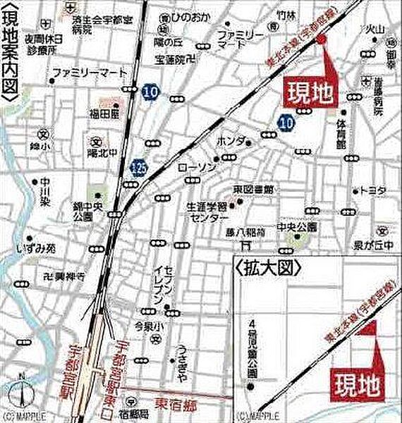 地図を拡大表示