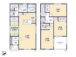 新築戸建 岡崎市東大友町　第5　全4棟