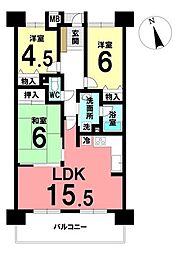 間取図画像 3LDK