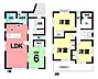 間取り：土地面積146.45m2、建物面積104.35m2 。プライベートな空間を確保しやすく、収納スペースも十分な4LDK＋S！