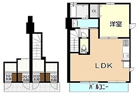 リバーサイドヴィラ 202 ｜ 埼玉県東松山市新宿町（賃貸アパート1LDK・2階・43.66㎡） その2