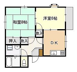 ファーブルA 2Kの間取図画像