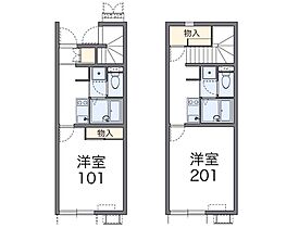 レオネクストRYUSEI 206 ｜ 秋田県大仙市戸地谷字大和田（賃貸アパート1K・2階・28.02㎡） その2