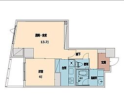 代官山プラザ 1LDKの間取図画像