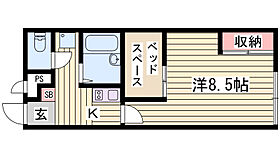 レオパレス桜舞 204 ｜ 兵庫県姫路市御立東6丁目4-4（賃貸アパート1K・2階・23.18㎡） その2