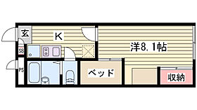 レオパレスジュネス 205 ｜ 兵庫県姫路市砥堀395-1（賃貸アパート1K・2階・22.35㎡） その2