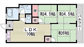 飾磨サンハイツ  ｜ 兵庫県姫路市飾磨区清水（賃貸マンション3LDK・4階・55.00㎡） その2