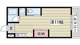 アーバンコート21  ｜ 兵庫県姫路市北平野4丁目（賃貸アパート1R・1階・26.49㎡） その2