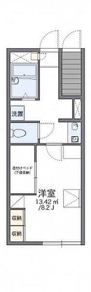 レオパレスＭＡＴＳＵＤＡ 111｜兵庫県姫路市御立中2丁目(賃貸アパート1K・1階・23.74㎡)の写真 その2