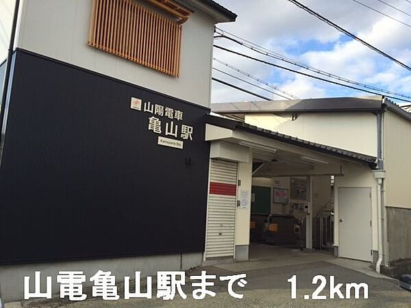 画像19:山電亀山駅まで1200m