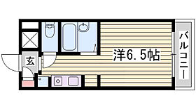 プリモローザＭ  ｜ 兵庫県姫路市北平野2丁目（賃貸マンション1K・3階・24.84㎡） その2