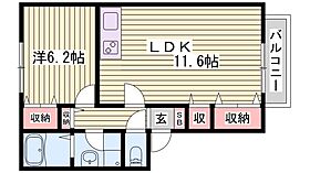 ハイツヤヒチ  ｜ 兵庫県姫路市小利木町（賃貸アパート1LDK・2階・44.09㎡） その2