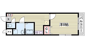 MISTRAL飾磨駅前  ｜ 兵庫県姫路市飾磨区清水（賃貸マンション1K・5階・28.62㎡） その2