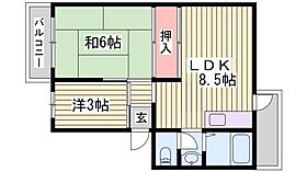 兵庫県姫路市砥堀（賃貸マンション2LDK・3階・44.02㎡） その2