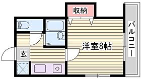 頼安コーポ  ｜ 兵庫県姫路市西中島（賃貸アパート1K・2階・23.10㎡） その2