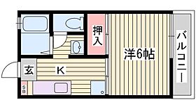 ヴィラ北平野I  ｜ 兵庫県姫路市北平野4丁目（賃貸アパート1K・2階・21.00㎡） その2